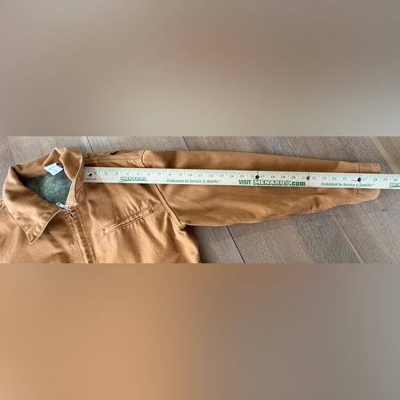 Vintage ETHYL”S LG Golden Brown Jacket with Graphic Wild West Lining - Picture 10 of 14